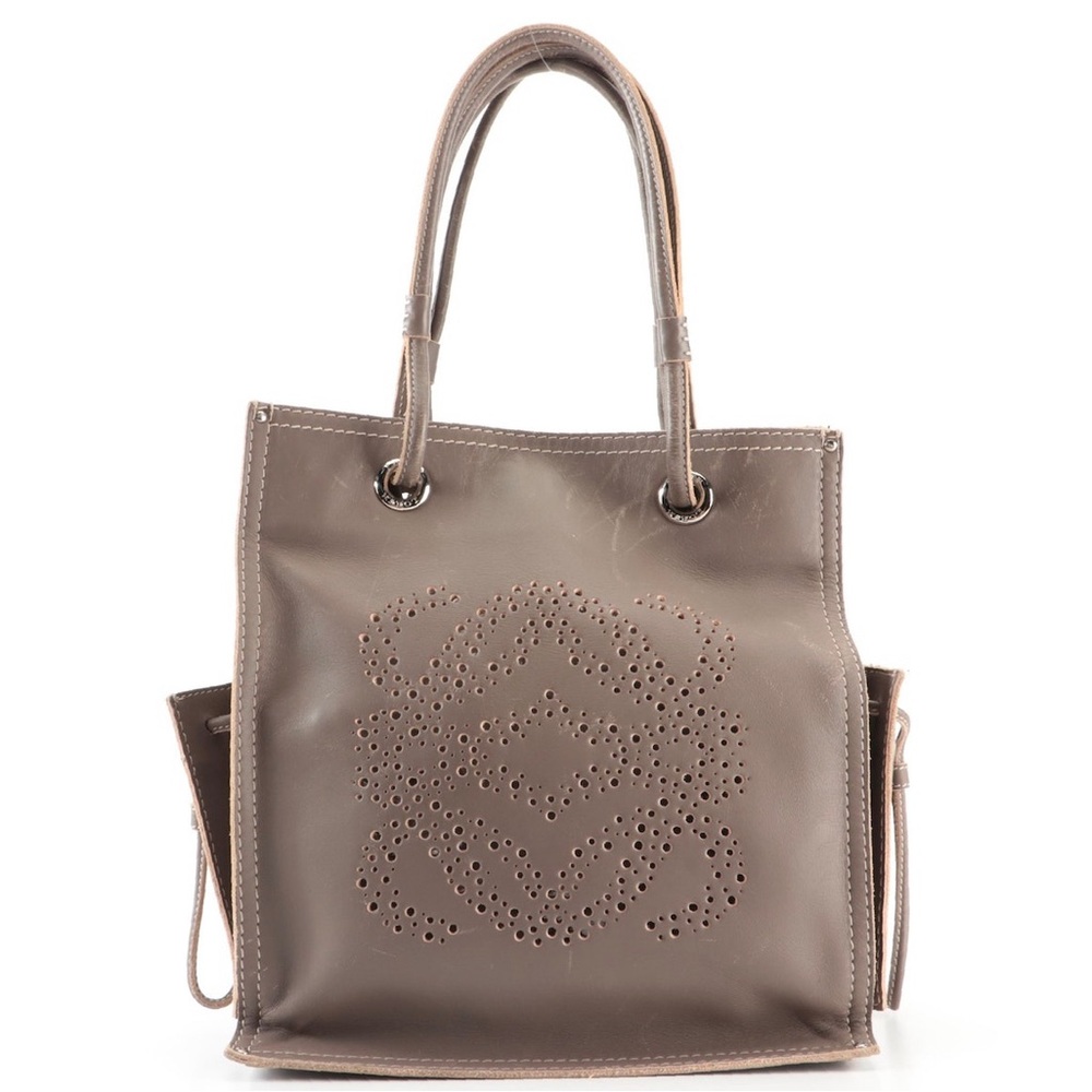 Loewe Brown Leather Tote Bag